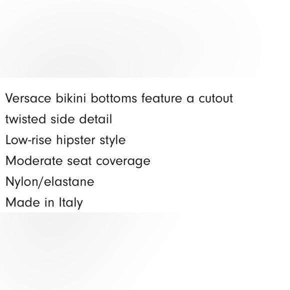 Versace Twisted Cutout Bikini Bottom NWT - Picture 8 of 8